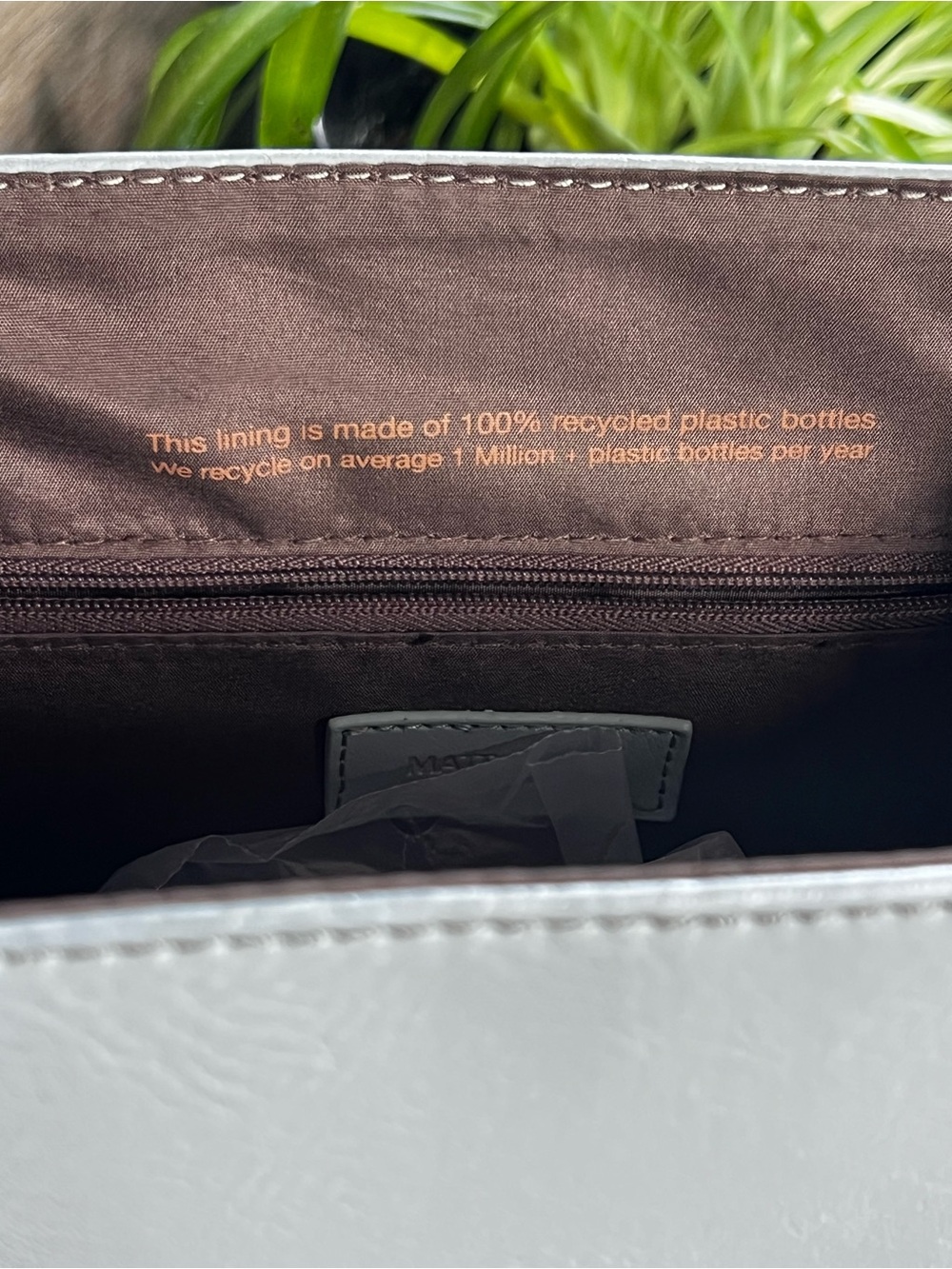 Matt & Nat Navy and Light Gray Two-Tone Top-Handle Satchel - Picture 4 of 16